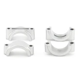 Uchwyt błotnika przód SIMSON S51 kpl. srebrny mat /MZA/