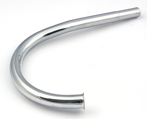 Kolanko tłumika KOMAR chrom