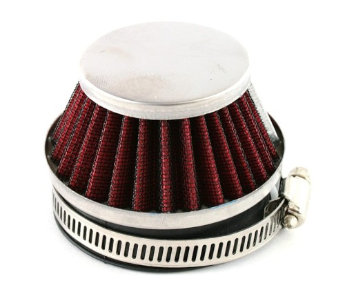 Filtr powietrza 60mm stożkowy chrom mały