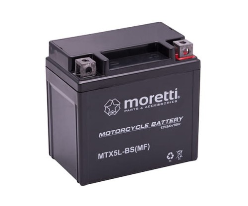 Akumulator MTX5L-BS (12V 5Ah) MORETTI (AGM Gel)