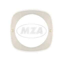 Ramka lampy przód SIMSON KR51, SR4 biała /MZA/