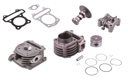 Cylinder 4T GY6 80ccm kpl. + głowica kpl. (bez recyrkulacji) MORETTI