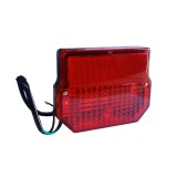 Lampa tył SIMSON, ETZ prostokątna czerwona z przewodami