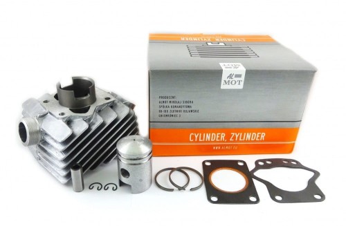Cylinder ROMET 2b. 38mm + tłok AK20 /ALMOT/ kpl.