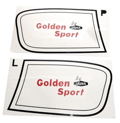 Naklejka JAWA Mustang Golden Sport (para)