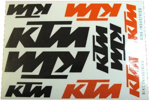 Naklejka KTM czarna kpl.