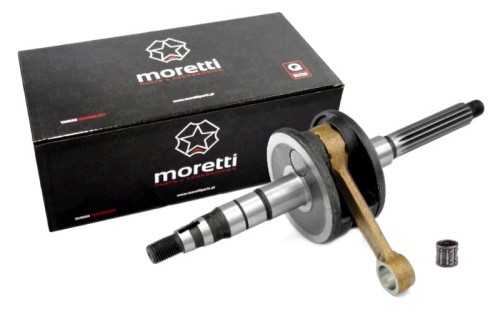 Wał korbowy 2T sworzeń - 12mm, 15 frezów /MORETTI/