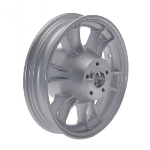 Felga MOTORYNKA przód tył 9x1.75 aluminiowa malowana srebrna