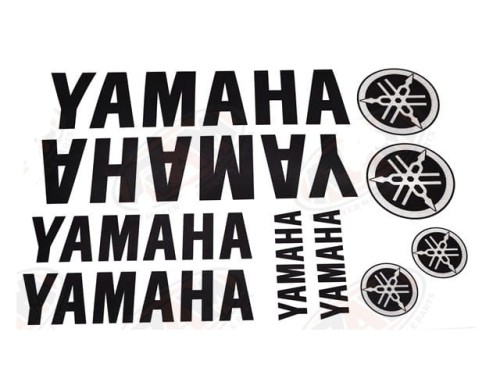 Naklejka YAMAHA czarna kpl.