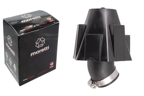 Filtr powietrza 38mm stożkowy gąbkowy z obudową 45'