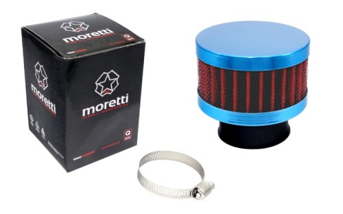 Filtr powietrza 32mm cylindryczny niebieski mały