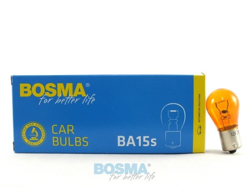 Żarówka 12V 21W P21W /BA15S/ pomarańczowa BOSMA