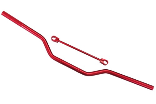 Kierownica uniwersalna aluminiowa 22mm czerwona