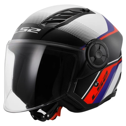 Kask LS2 OF616 AIRFLOW II RUSH white-blue-red L