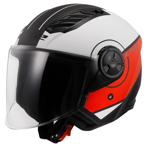 Kask LS2 OF616 AIRFLOW II COVER white-red matt M