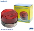 S202990-02 b - 31209-00M - Lampa tył SIMSON S50, MZ TS okrągła czerwona MZA z podświetleniem tablicy rejestracyjnej.webp