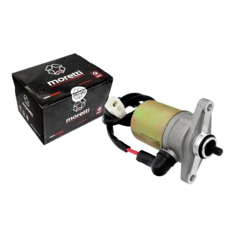 Rozrusznik elektryczny 4T GY6 10-zębów, przewód - kostka /MORETTI/