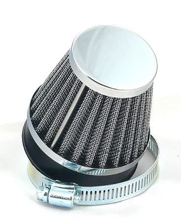 Filtr powietrza 60mm stożkowy chrom