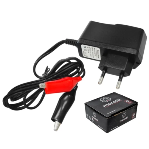 Ładowarka akumulatorów 6V 1A mała /MORETTI/