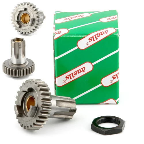 Wałek zdawczy WSK 125 + nakrętka /DUELLS/