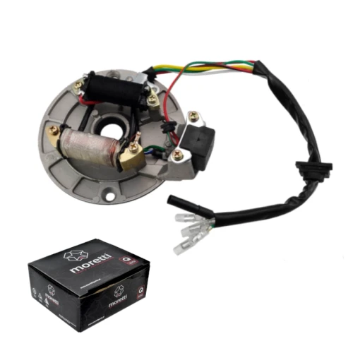 Stator 4T cross 125cc, 2-cewki 5-przewodów /MORETTI/