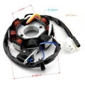 ZE4444-3 bi - Stator skuter 4T GY6 139QMB 50-80cc, 8-cewek 4-przewody + magneto Power Force.webp