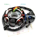 ZE4412-3 bi - Stator 4T GY6 125cc skuter atv, 11-cewek 6-przewodów Power Force.webp