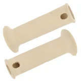 Guma kierownicy SIMSON KR51, SR4 prawa + lewa beżowa /KOWALIT/