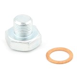 Śruba spustu oleju skrzyni korbowej WSK 125 + uszczelka