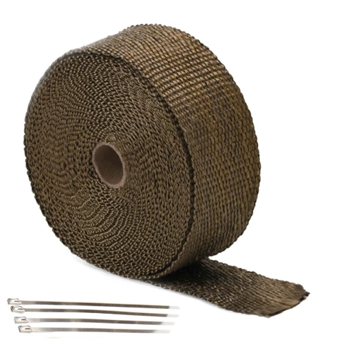 Taśma termiczna 5m tytanowa + opaski /MORETTI/