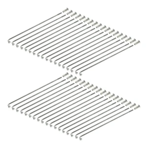 Szprycha SIMSON S51, S50, S53 16" 143,5mm + nakrętka ORG nierdzewna  kpl. (36 szt.)