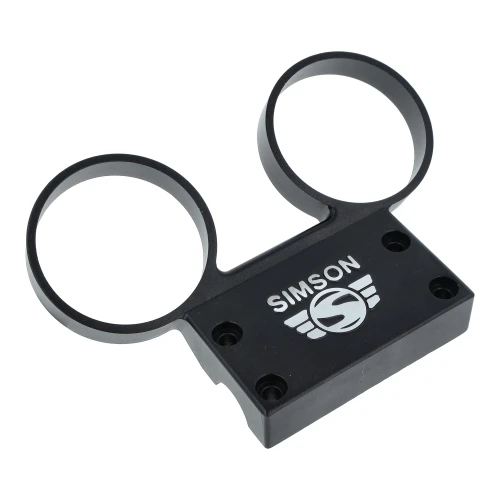 Uchwyt zegarów SIMSON S51 aluminiowy czarny /MZA/ grawer