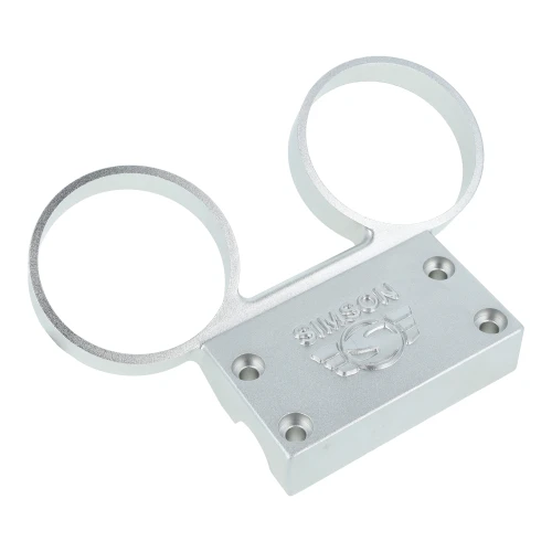 Uchwyt zegarów SIMSON S51 aluminiowy srebrny mat /MZA/ grawer