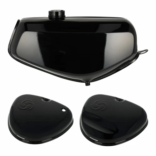 Zbiornik paliwa + pokrywy SIMSON Enduro S51E S70E czarny /MZA/