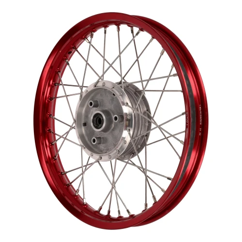 Koło jezdne SIMSON 16 - 1.6 przód, tył aluminiowe czerwone /MZA/