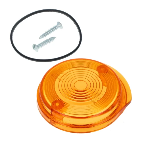 Klosz kierunkowskazu SIMSON, ETZ okrągły przód pomarańczowy (homologacja E) /MZA/