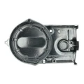 S221950-11 d - 10570-B-90-1 - Pokrywa silnika SIMSON S51, S53, S70, S83, SR50, SR80, KR51 prawa magneta iskrownika MEGU MZA aluminiowa polerowana.webp