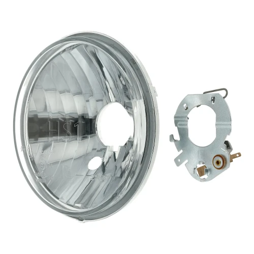 Wkład lampy przód SIMSON S51, S70 Halogen HS1 /MZA/ gładkie szkło