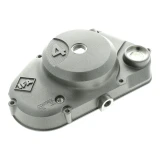 Pokrywa silnika SIMSON S51 lewa 4B aluminiowa /MEGU/ srebrny metalik