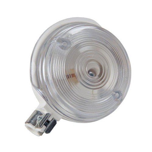 Kierunkowskaz SIMSON, MZ ETZ okrągły przód biały, biała obudowa