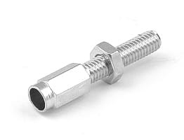 Śruba regulacji linki sprzęgła WSK przy silniku