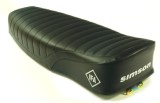 Siedzenie SIMSON S51 pikowane czarne (napis SIMSON IFA)