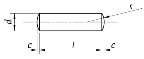 Kołek walcowy karterów SIMSON S51 6x16mm
