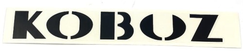 Naklejka WSK KOBUZ czarna