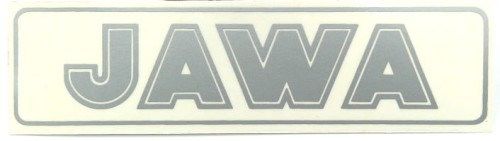 Naklejka JAWA zbiornika srebrna