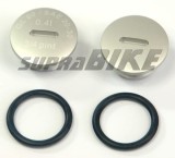 Korek oleju SIMSON kpl. ALU srebrny mat + oringi /MZA/